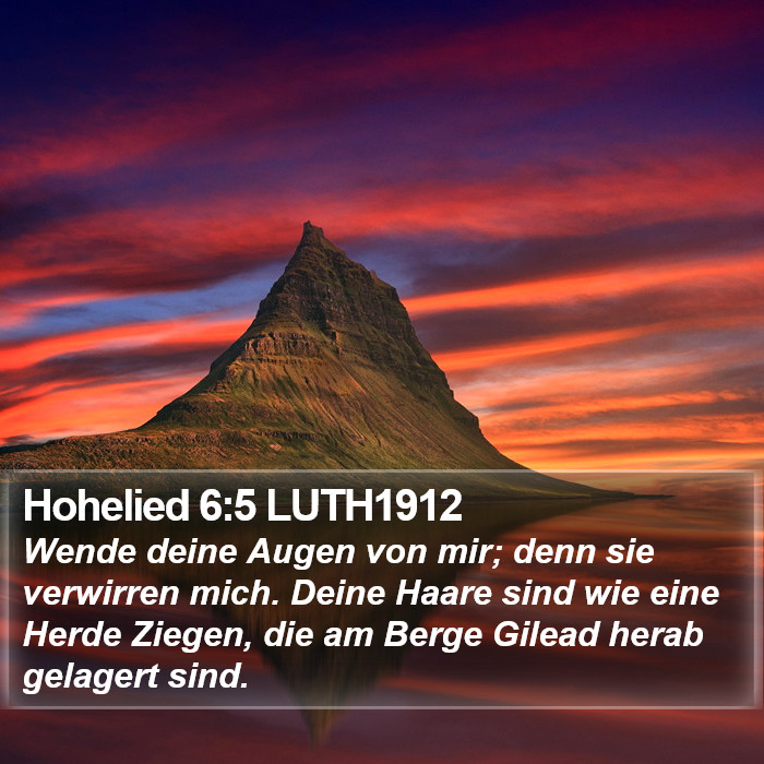 Hohelied 6:5 LUTH1912 Bible Study