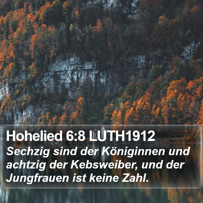 Hohelied 6:8 LUTH1912 Bible Study