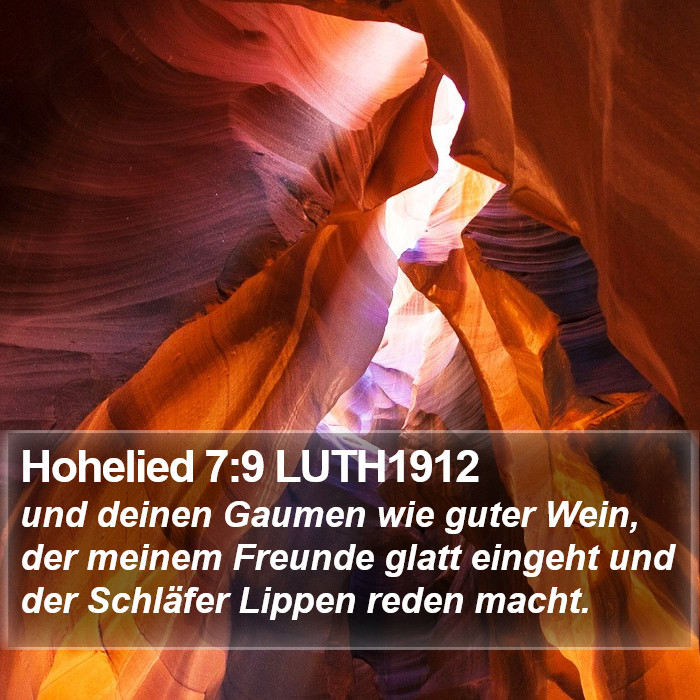 Hohelied 7:9 LUTH1912 Bible Study