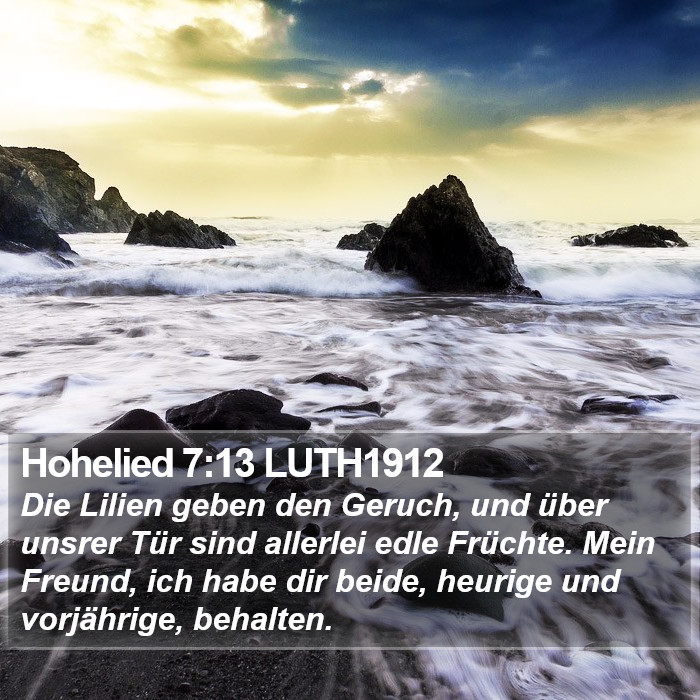 Hohelied 7:13 LUTH1912 Bible Study