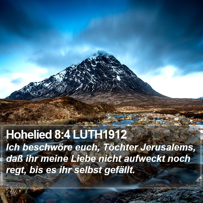 Hohelied 8:4 LUTH1912 Bible Study