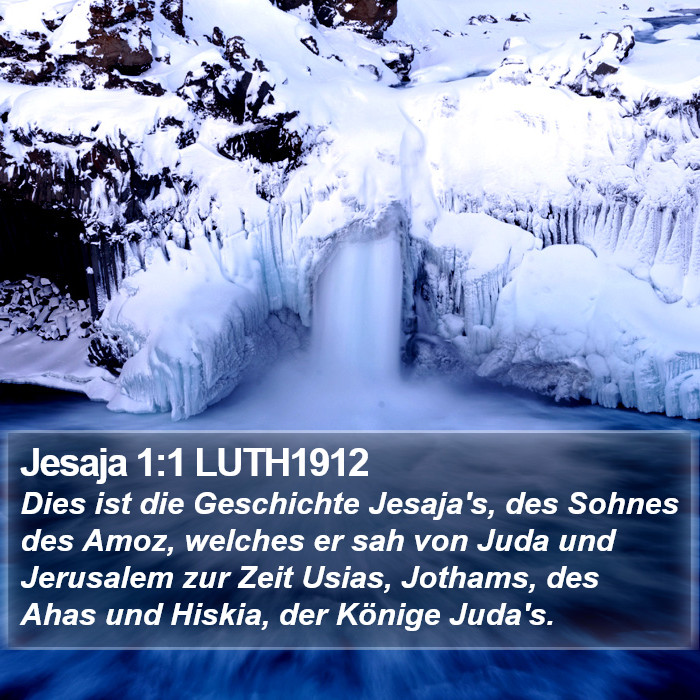 Jesaja 1:1 LUTH1912 Bible Study