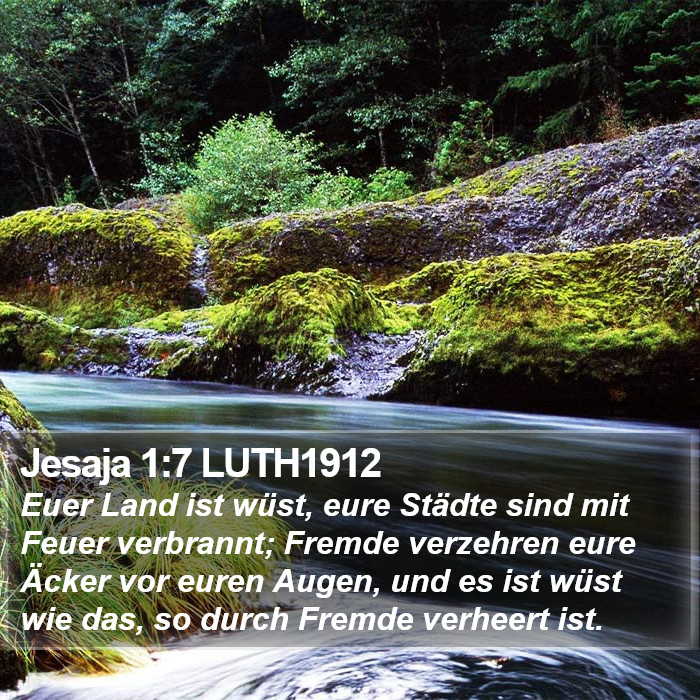 Jesaja 1:7 LUTH1912 Bible Study