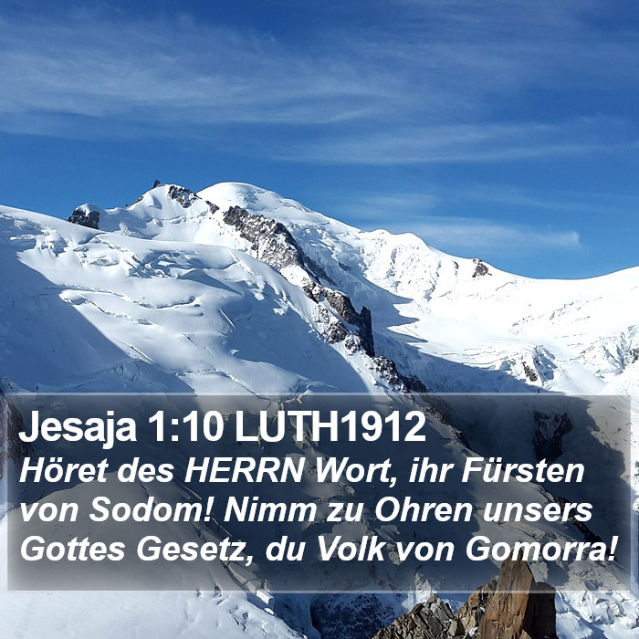 Jesaja 1:10 LUTH1912 Bible Study