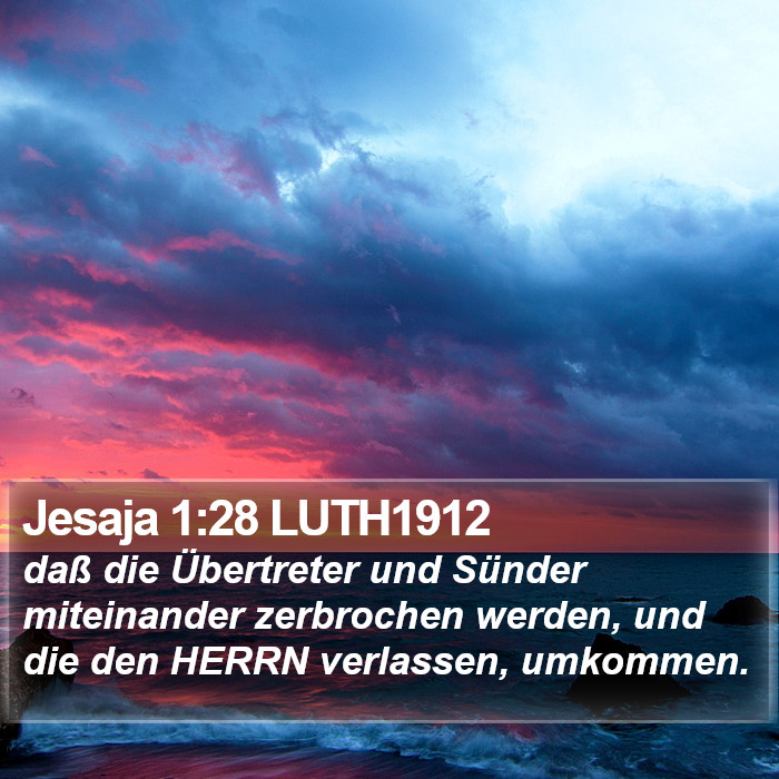 Jesaja 1:28 LUTH1912 Bible Study