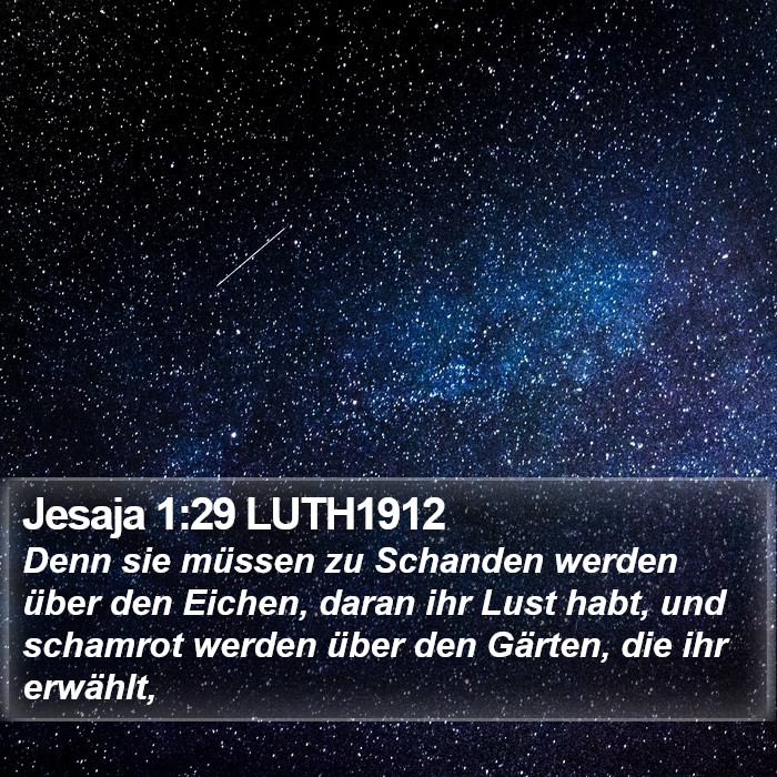 Jesaja 1:29 LUTH1912 Bible Study