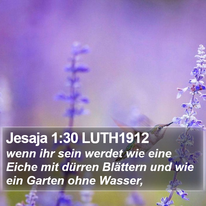 Jesaja 1:30 LUTH1912 Bible Study