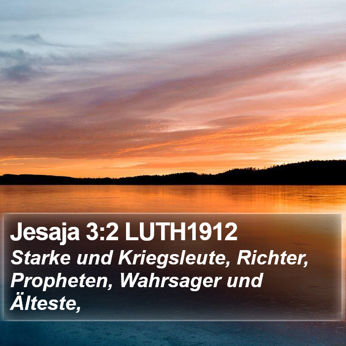 Jesaja 3:2 LUTH1912 Bible Study