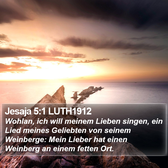 Jesaja 5:1 LUTH1912 Bible Study