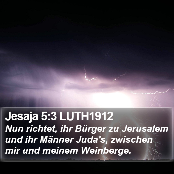 Jesaja 5:3 LUTH1912 Bible Study