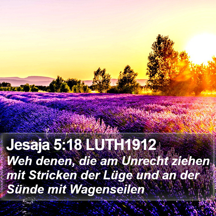 Jesaja 5:18 LUTH1912 Bible Study