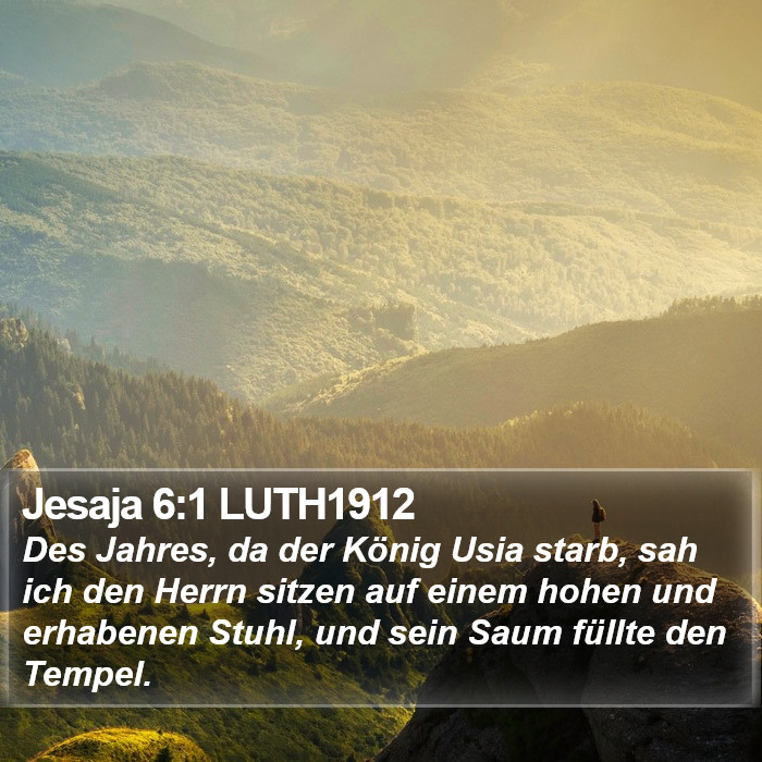 Jesaja 6:1 LUTH1912 Bible Study