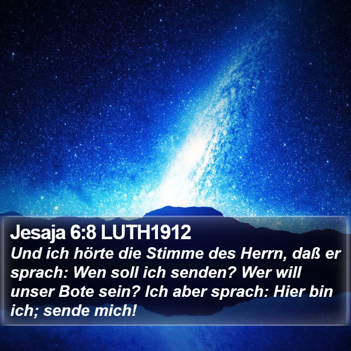 Jesaja 6:8 LUTH1912 Bible Study