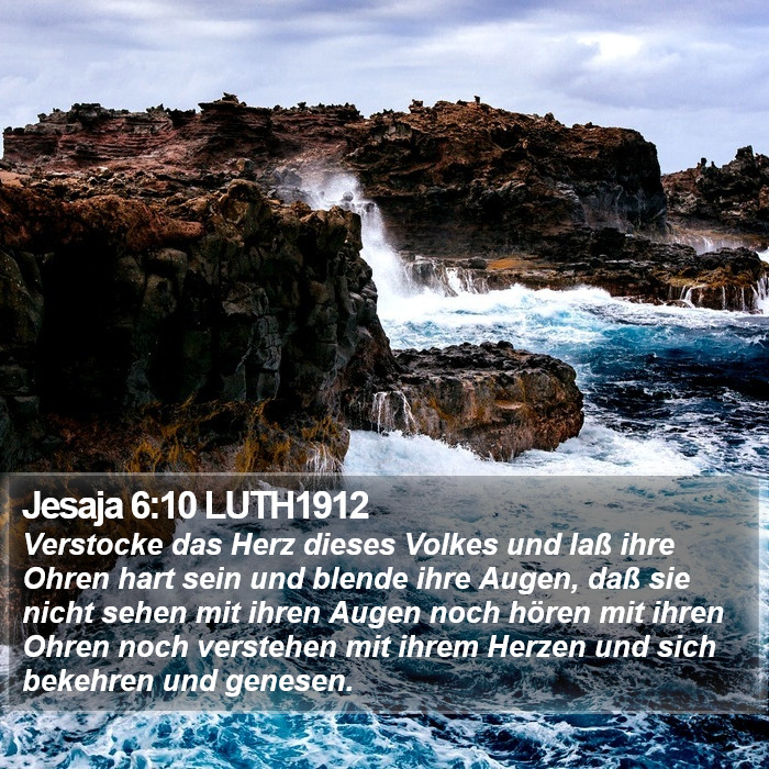 Jesaja 6:10 LUTH1912 Bible Study