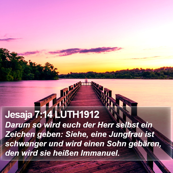 Jesaja 7:14 LUTH1912 Bible Study