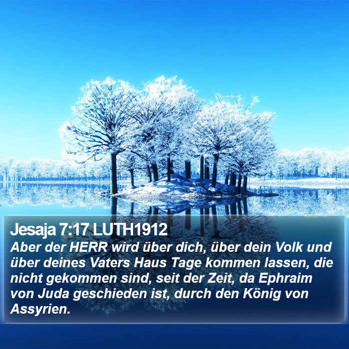 Jesaja 7:17 LUTH1912 Bible Study
