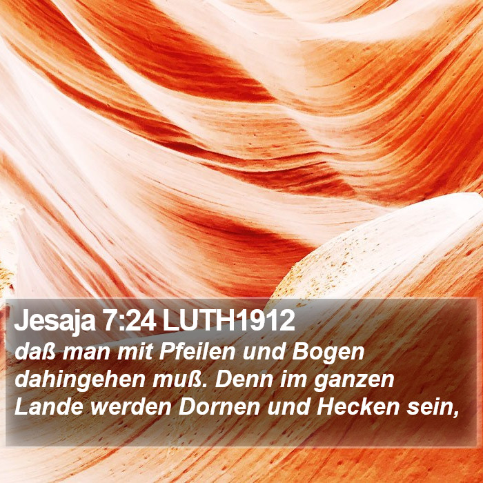 Jesaja 7:24 LUTH1912 Bible Study