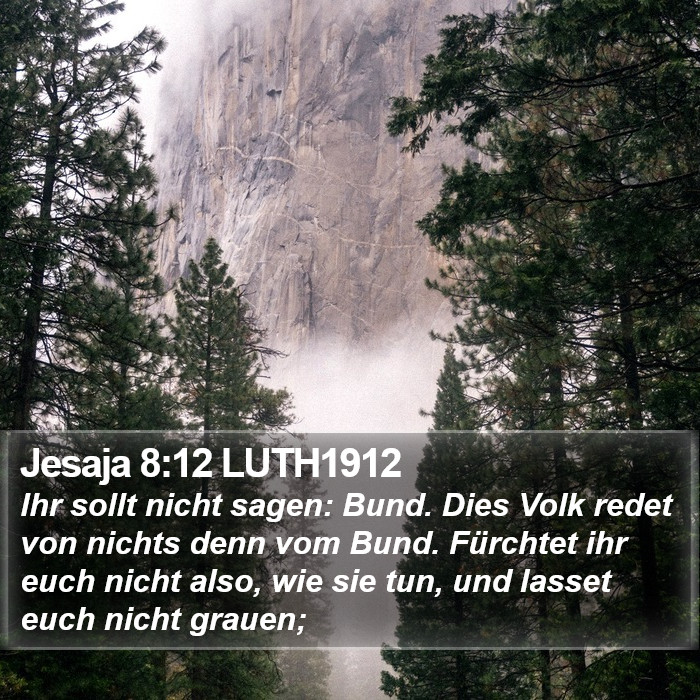 Jesaja 8:12 LUTH1912 Bible Study