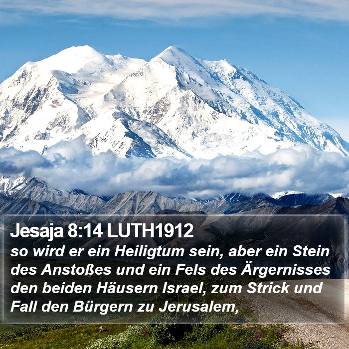 Jesaja 8:14 LUTH1912 Bible Study