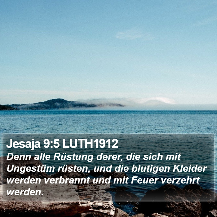 Jesaja 9:5 LUTH1912 Bible Study