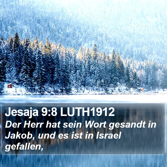 Jesaja 9:8 LUTH1912 Bible Study