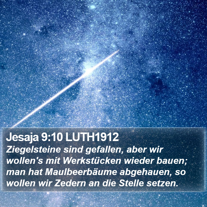 Jesaja 9:10 LUTH1912 Bible Study