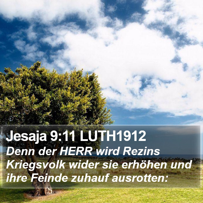 Jesaja 9:11 LUTH1912 Bible Study