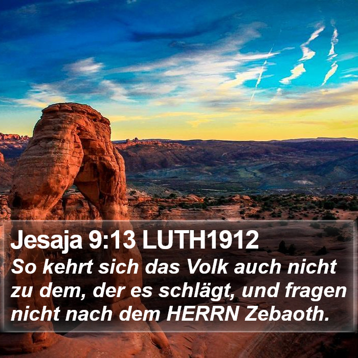 Jesaja 9:13 LUTH1912 Bible Study