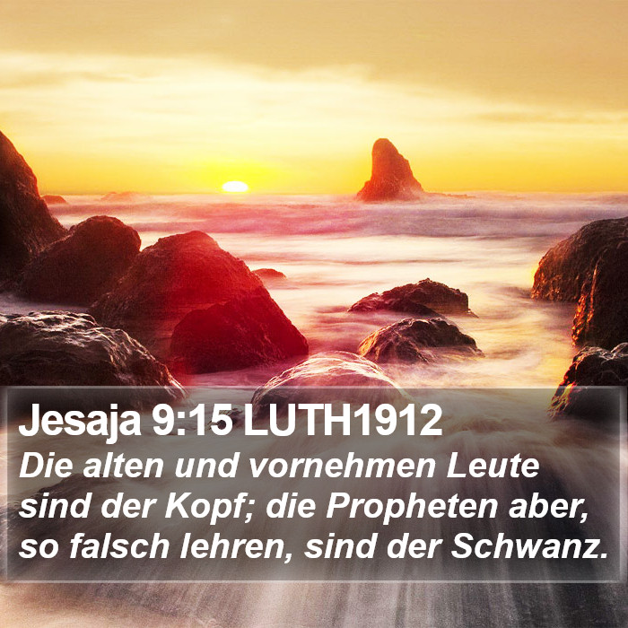 Jesaja 9:15 LUTH1912 Bible Study