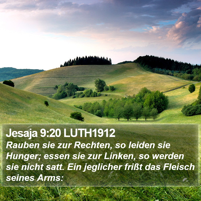 Jesaja 9:20 LUTH1912 Bible Study