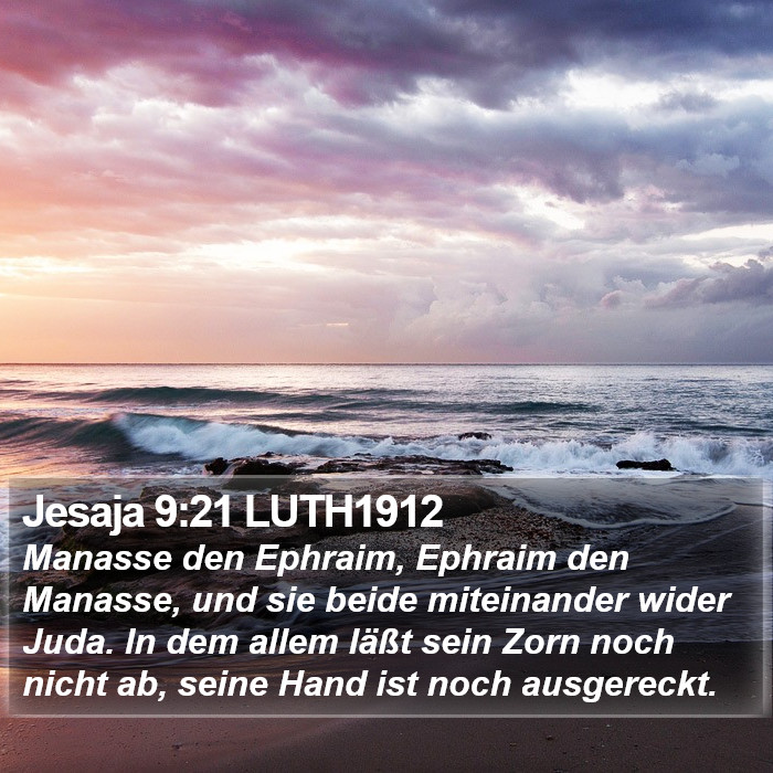 Jesaja 9:21 LUTH1912 Bible Study