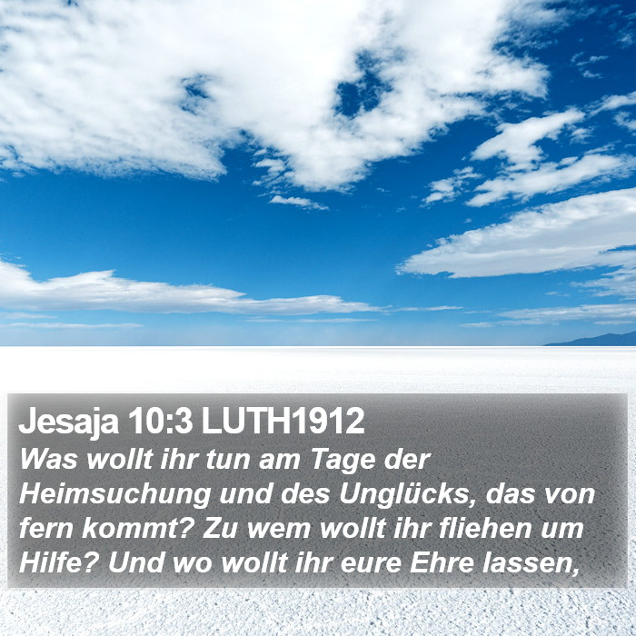 Jesaja 10:3 LUTH1912 Bible Study