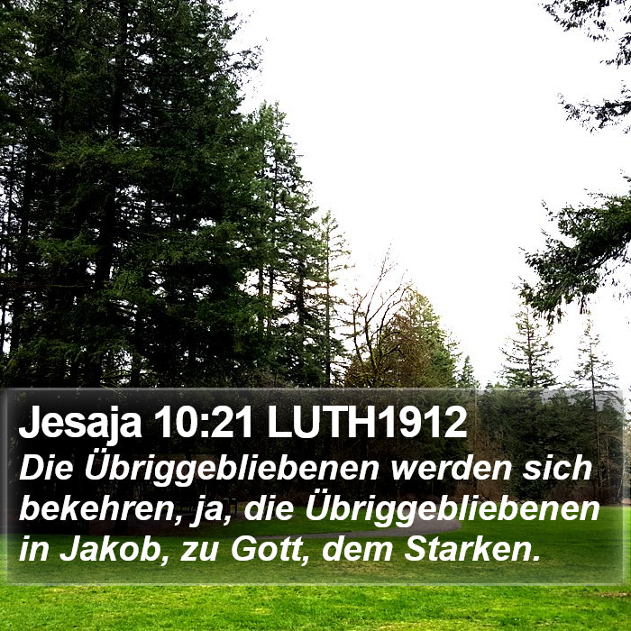 Jesaja 10:21 LUTH1912 Bible Study