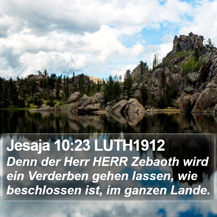 Jesaja 10:23 LUTH1912 Bible Study