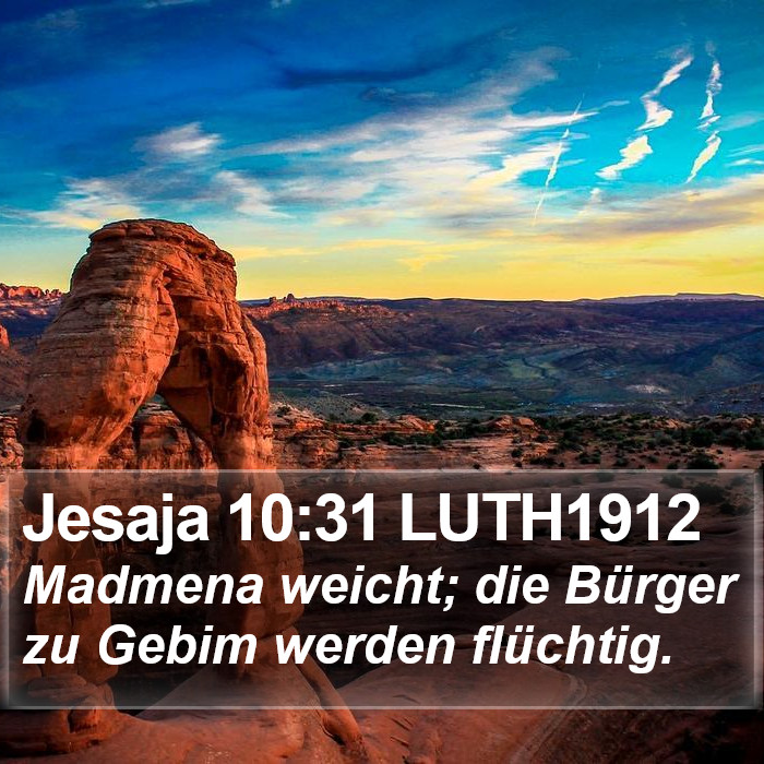 Jesaja 10:31 LUTH1912 Bible Study