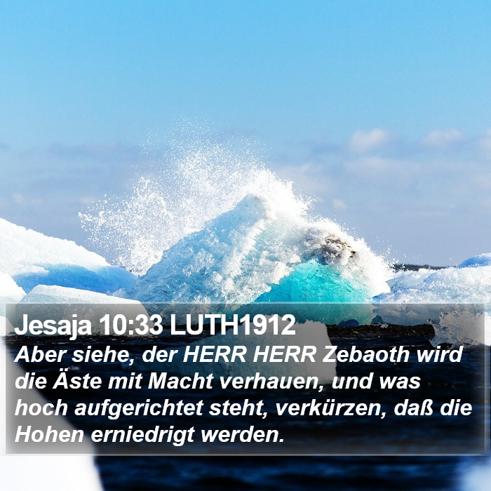 Jesaja 10:33 LUTH1912 Bible Study