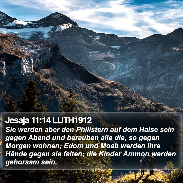 Jesaja 11:14 LUTH1912 Bible Study