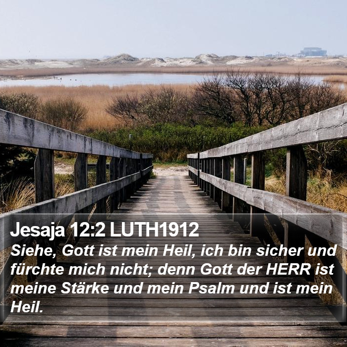 Jesaja 12:2 LUTH1912 Bible Study