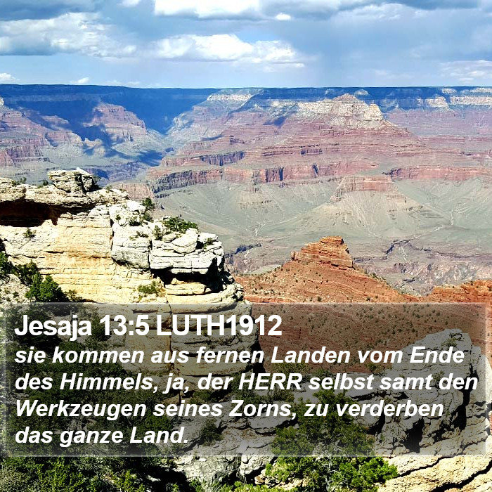 Jesaja 13:5 LUTH1912 Bible Study
