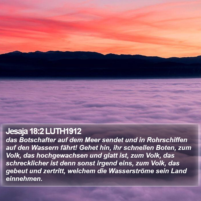 Jesaja 18:2 LUTH1912 Bible Study