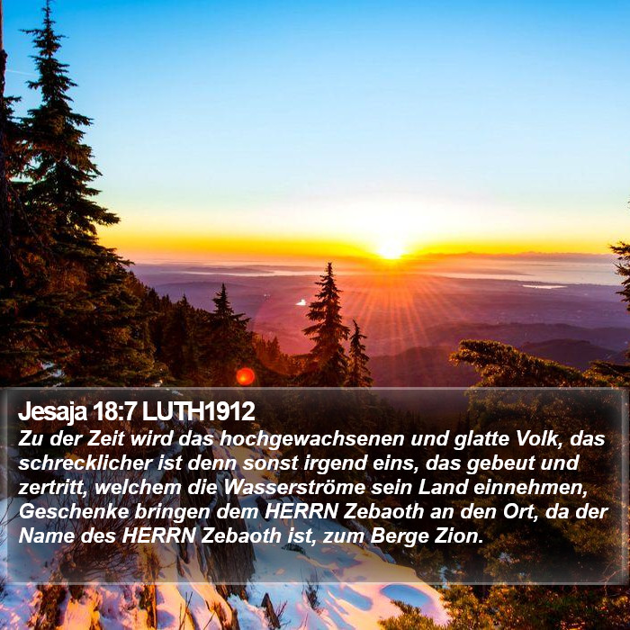 Jesaja 18:7 LUTH1912 Bible Study