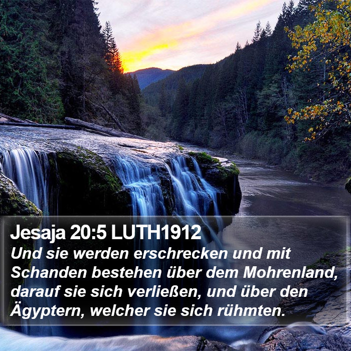 Jesaja 20:5 LUTH1912 Bible Study