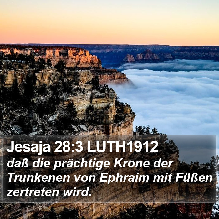 Jesaja 28:3 LUTH1912 Bible Study