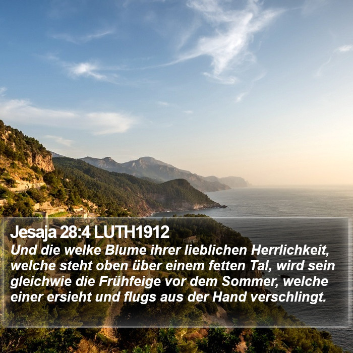Jesaja 28:4 LUTH1912 Bible Study