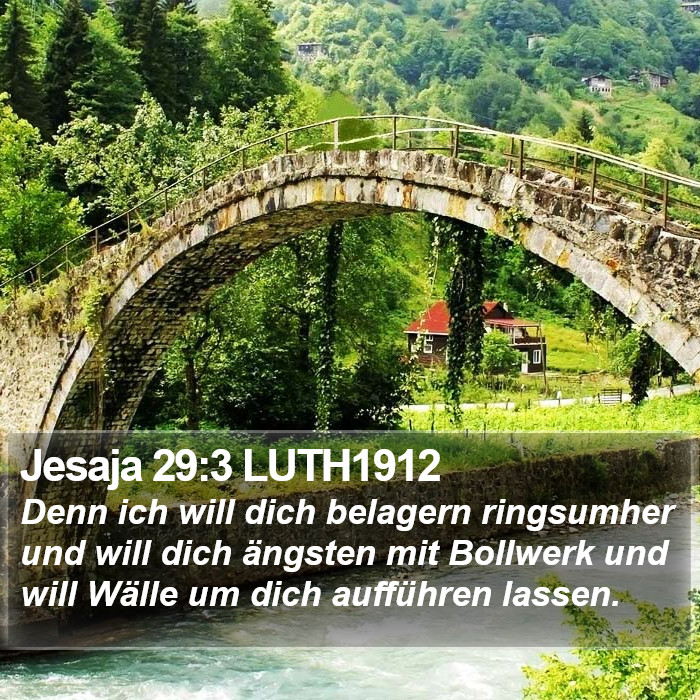 Jesaja 29:3 LUTH1912 Bible Study