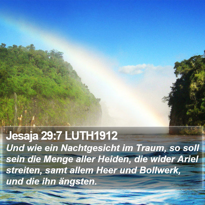 Jesaja 29:7 LUTH1912 Bible Study