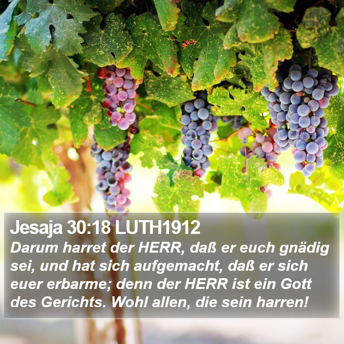 Jesaja 30:18 LUTH1912 Bible Study