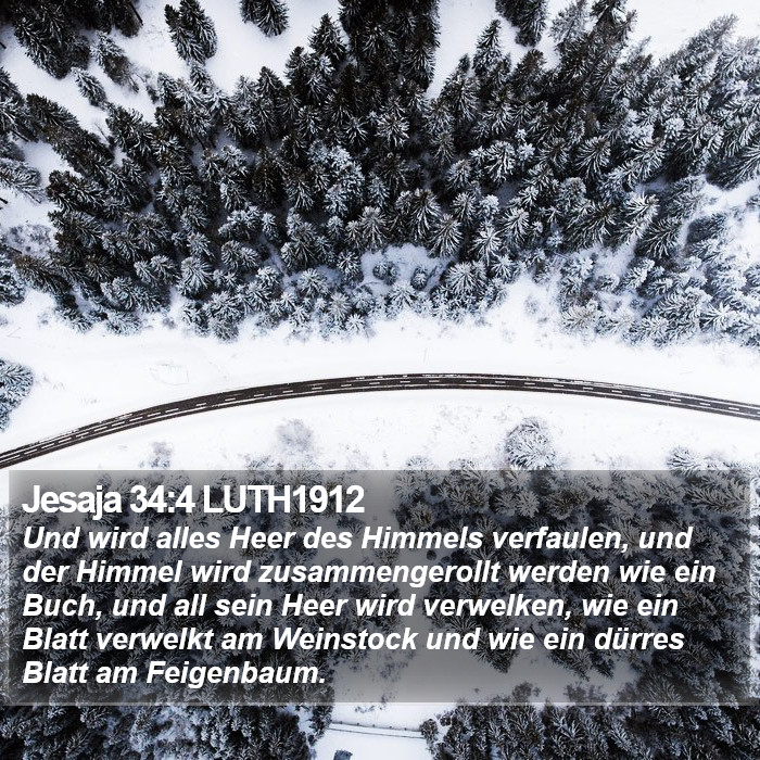 Jesaja 34:4 LUTH1912 Bible Study