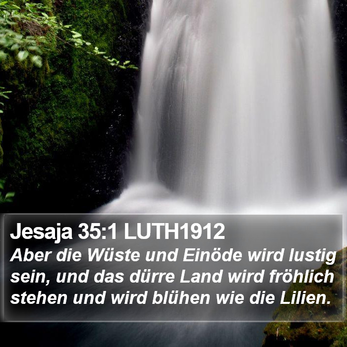 Jesaja 35:1 LUTH1912 Bible Study