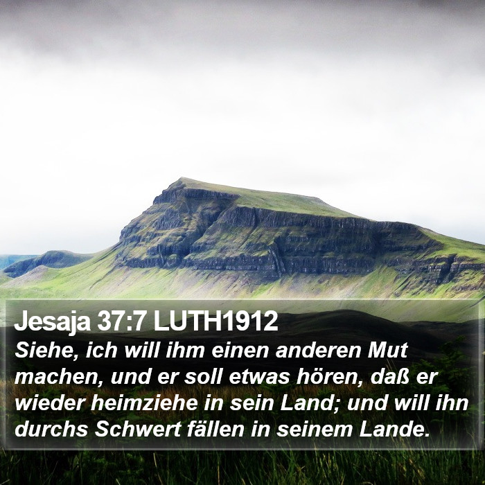 Jesaja 37:7 LUTH1912 Bible Study
